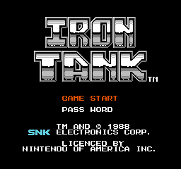 Iron Tank - The Invasion of Normandy (USA) Title Screen